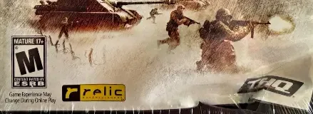 Company of Heroes: Opposing Fronts, the ESRB box on its front