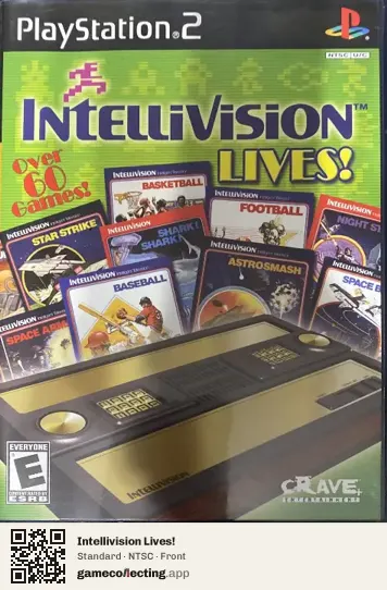 Intellivision Lives! PlayStation 2, NTSC box front