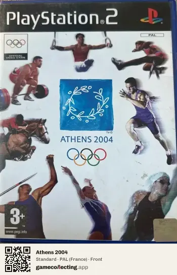 Athens 2004 PlayStation 2, France box front