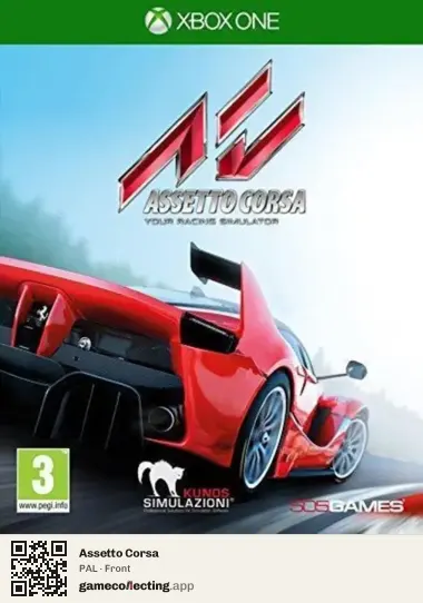Assetto Corsa Xbox One, PAL box front