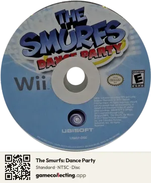 The Smurfs: Dance Party Nintendo Wii, NTSC disc