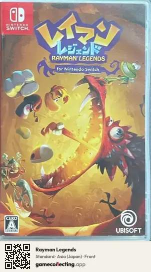 Rayman Legends Nintendo Switch, Japan box front