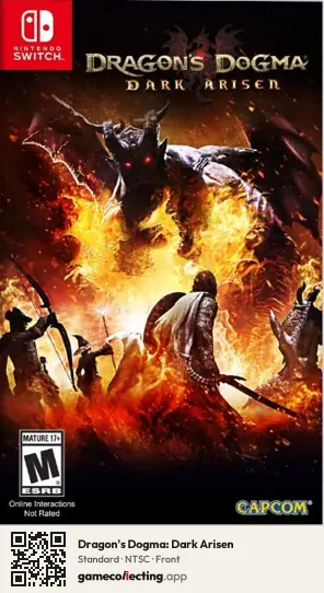 Dragon's Dogma: Dark Arisen Nintendo Switch, NTSC box front