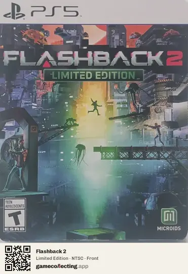 Flashback 2 PlayStation 5, NTSC box front