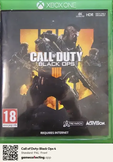 Call of Duty: Black Ops 4 Xbox One, PAL box front