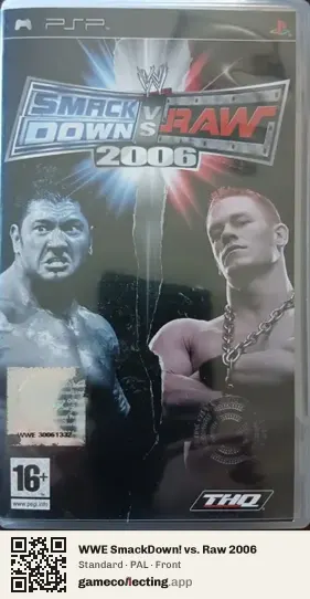 WWE SmackDown! vs. Raw 2006 PlayStation Portable, PAL box front