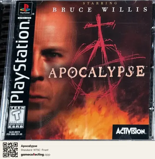 Apocalypse PlayStation, NTSC box front