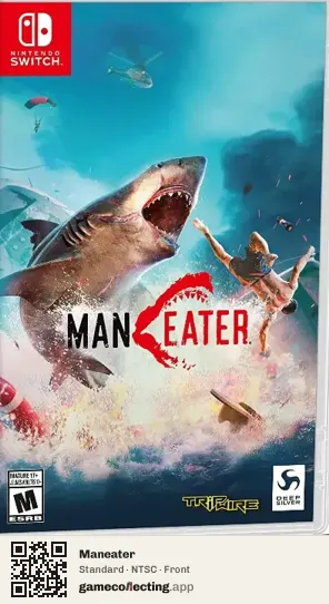 Maneater Nintendo Switch, NTSC box front