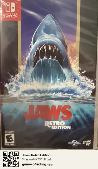 Jaws: Retro Edition Nintendo Switch, NTSC box front