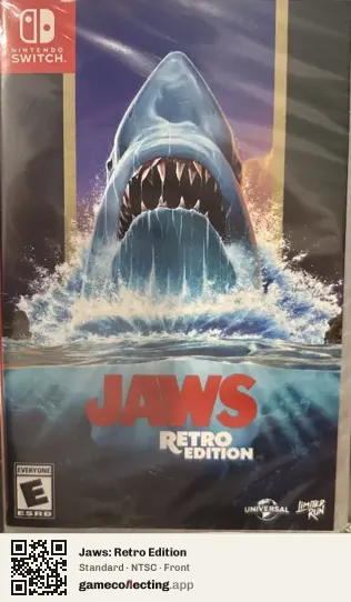 Jaws: Retro Edition Nintendo Switch, NTSC box front