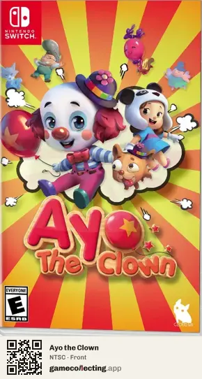 Ayo the Clown Nintendo Switch, NTSC box front