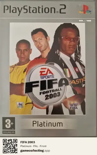FIFA 2003 PlayStation 2, PAL box front