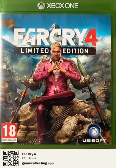 Far Cry 4 Xbox One, PAL box front