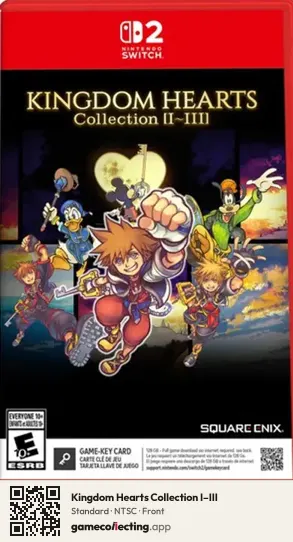 Kingdom Hearts Collection I–III Nintendo Switch 2, NTSC box front