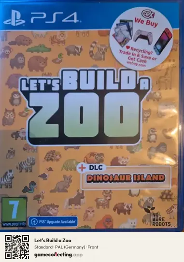 Let's Build a Zoo PlayStation 4, Germany box front