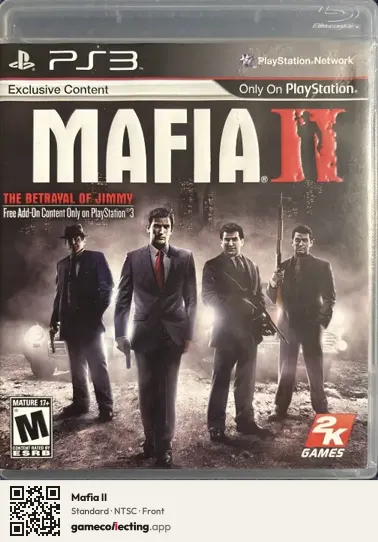 Mafia II PlayStation 3, NTSC box front