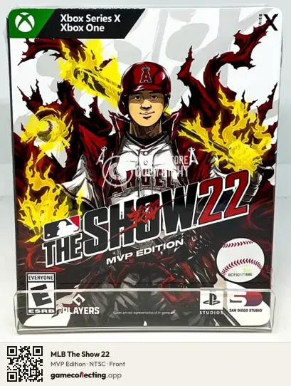MLB The Show 22 Xbox Series X, NTSC box front