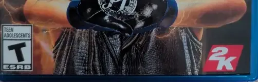 WWE 2K19, the ESRB box on its front