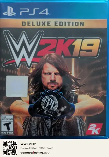 WWE 2K19 PlayStation 4, NTSC box front