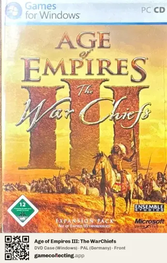 Age of Empires III: The WarChiefs Computer, Germany box front