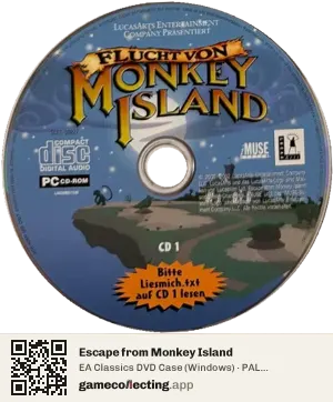 Escape from Monkey Island Computer, PAL disc