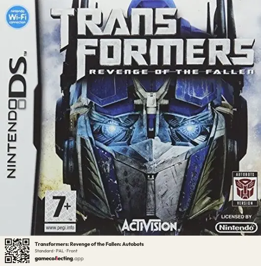 Transformers: Revenge of the Fallen: Autobots Nintendo DS, PAL box front