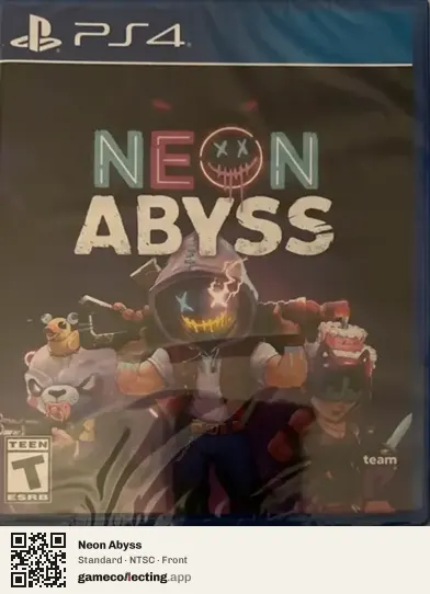 Neon Abyss PlayStation 4, NTSC box front