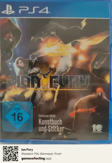 Ion Fury PlayStation 4, Germany box front