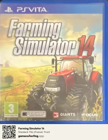 Farming Simulator 14 PlayStation Vita, France box front