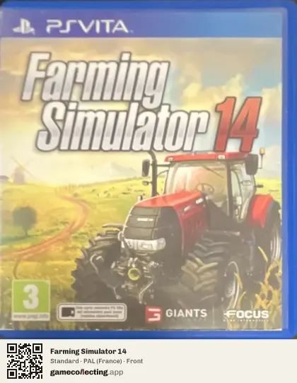 Farming Simulator 14 PlayStation Vita, France box front