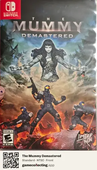 The Mummy Demastered Nintendo Switch, NTSC box front