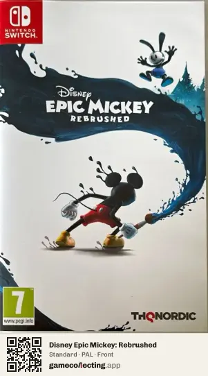 Disney Epic Mickey: Rebrushed Nintendo Switch, PAL box front