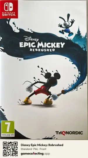 Disney Epic Mickey: Rebrushed Nintendo Switch, PAL box front