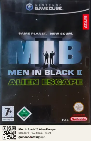 Men in Black II: Alien Escape Nintendo GameCube, Spain box front