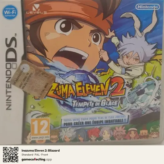 Inazuma Eleven 2: Blizzard Nintendo DS, PAL box front