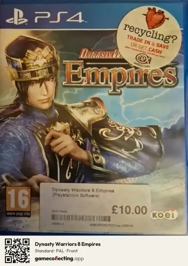 Dynasty Warriors 8 Empires PlayStation 4, PAL box front