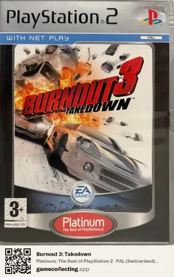Burnout 3: Takedown PlayStation 2, Switzerland box front