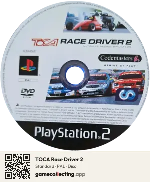TOCA Race Driver 2 PlayStation 2, PAL disc