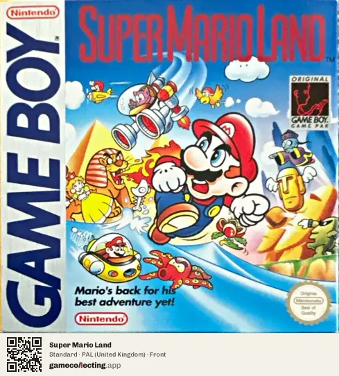 Super Mario Land Game Boy, United Kingdom box front