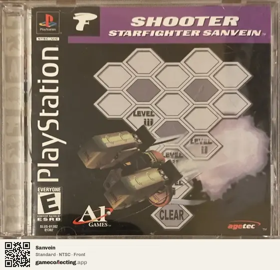 Sanvein PlayStation, NTSC box front
