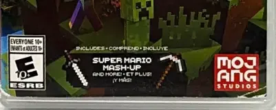 Minecraft, the ESRB box on its front