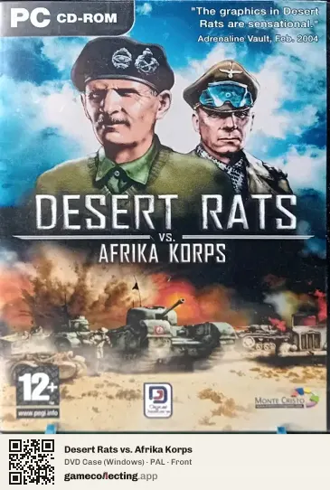 Desert Rats vs. Afrika Korps Computer, PAL box front