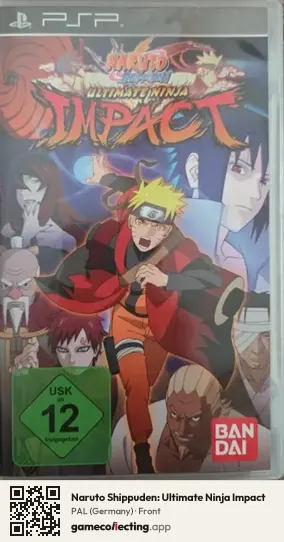 Naruto Shippuden: Ultimate Ninja Impact PlayStation Portable, Germany box front