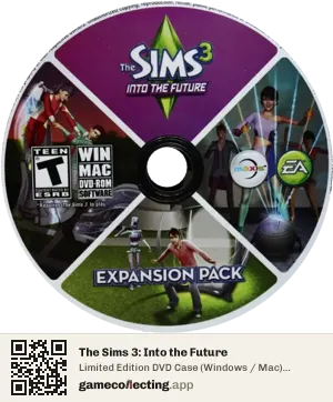 The Sims 3: Into the Future Computer, NTSC disc