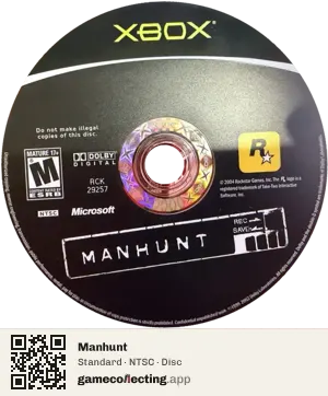 Manhunt Xbox, NTSC disc
