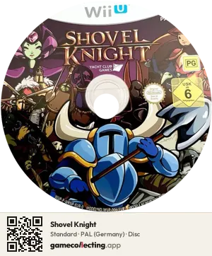 Shovel Knight Nintendo Wii U, PAL disc
