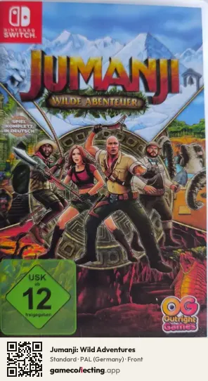 Jumanji: Wild Adventures Nintendo Switch, Germany box front