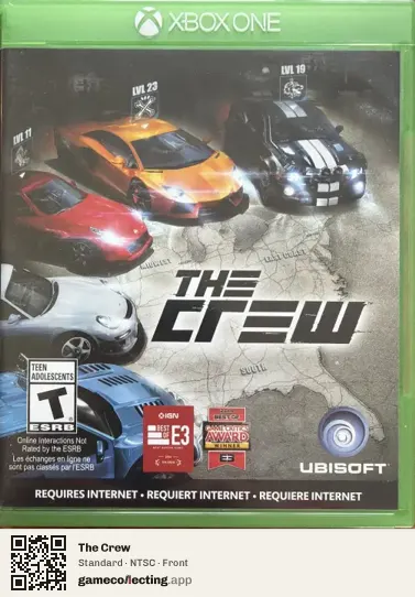 The Crew Xbox One, NTSC box front