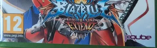 BlazBlue: Chrono Phantasma Extend, the PEGI square on its front