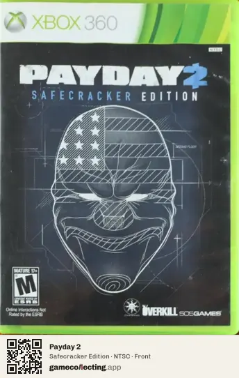 Payday 2 Xbox 360, NTSC box front